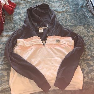 Quarter zip PINK Hoodie
